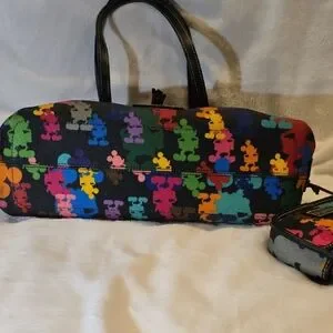 Amazon.com: Disney Parks Haunted Mansion Wallpaper  Dooney & Bourke Black Whimsical Tote Bag main image 1
